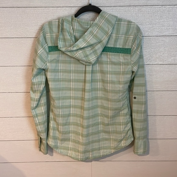Prana Women's Anja Mint Green Longsleeve Top Sz XS Lightweight Quickdrying UPF 3 - Picture 10 of 14